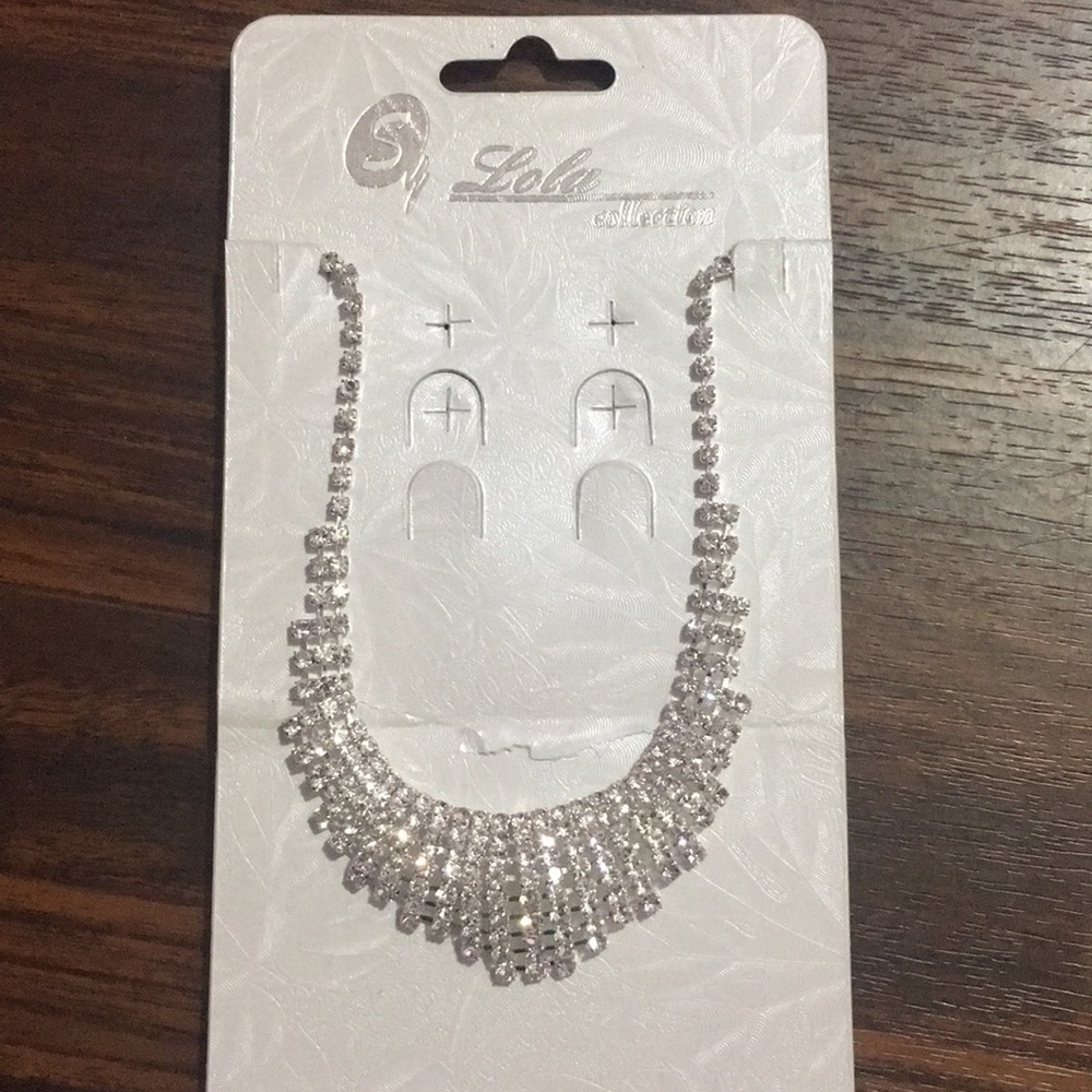 Faux Crystal Necklace